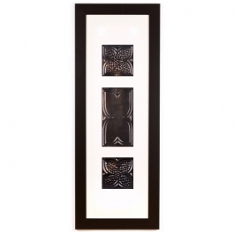 3 Panel Large Rectangle with Classic Black Frame