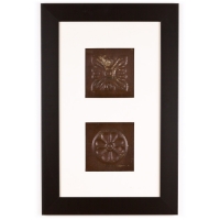 2 Panel Small Rectangle with Classic Black Frame