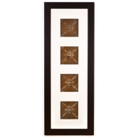 4 Panel Large Rectangle with Classic Black Frame