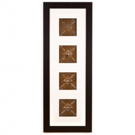 4 Panel Large Rectangle with Classic Black Frame