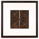 1 Panel Large Square with Distressed Black Frame