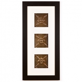 3 Panel Medium Rectangle with Classic Black Frame