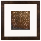 1 Panel Large Square with Espresso Brown Frame