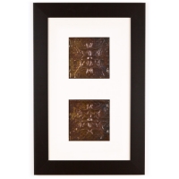 2 Panel Small Rectangle with Classic Black Frame