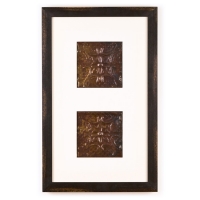 2 Panel Small Rectangle with Distressed Black Frame