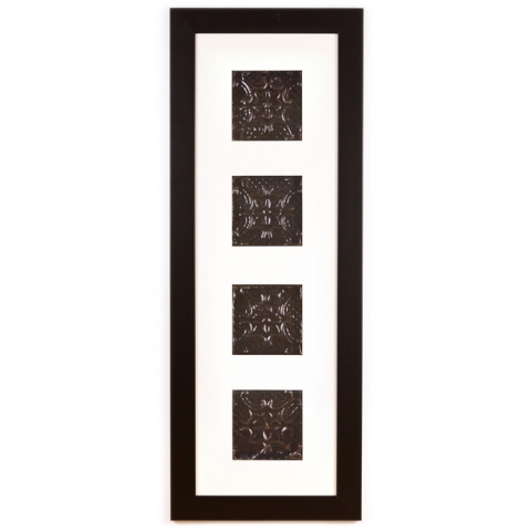 4 Panel Large Rectangle with Classic Black Frame