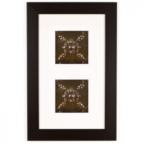 2 Panel Small Rectangle with Classic Black Frame