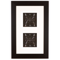 2 Panel Small Rectangle with Classic Black Frame