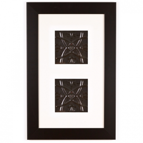 2 Panel Small Rectangle with Classic Black Frame