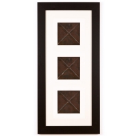 3 Panel Medium Rectangle with Classic Black Frame