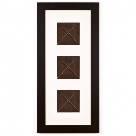 3 Panel Medium Rectangle with Classic Black Frame