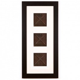 3 Panel Medium Rectangle with Classic Black Frame