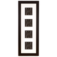 4 Panel Large Rectangle with Classic Black Frame