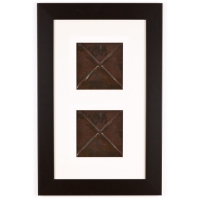 2 Panel Small Rectangle with Classic Black Frame