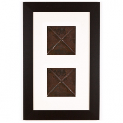 2 Panel Small Rectangle with Classic Black Frame