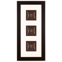 3 Panel Medium Rectangle with Classic Black Frame