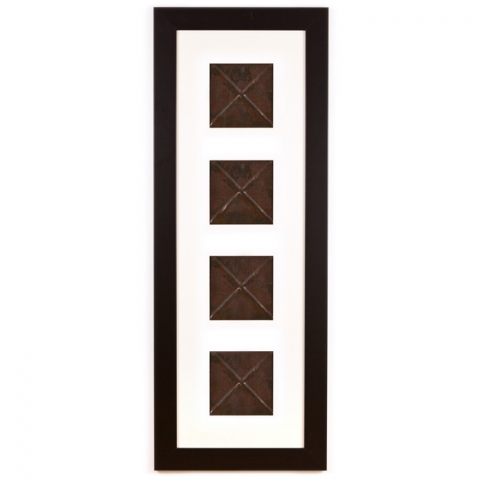 4 Panel Large Rectangle with Classic Black Frame