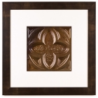 1 Panel Large Square with Espresso Brown Frame