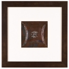 1 Panel Medium Square with Espresso Brown Frame