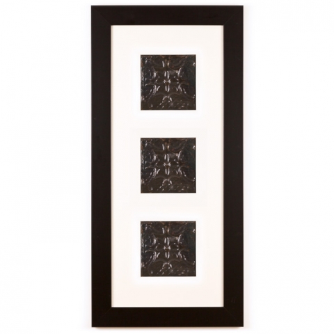 3 Panel Medium Rectangle with Classic Black Frame