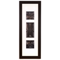 3 Panel Large Rectangle with Classic Black Frame