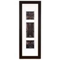 3 Panel Large Rectangle with Classic Black Frame