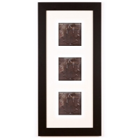 3 Panel Medium Rectangle with Classic Black Frame