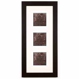 3 Panel Medium Rectangle with Classic Black Frame