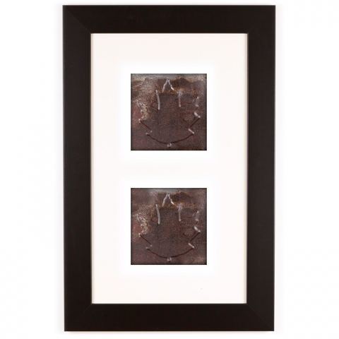 2 Panel Small Rectangle with Classic Black Frame